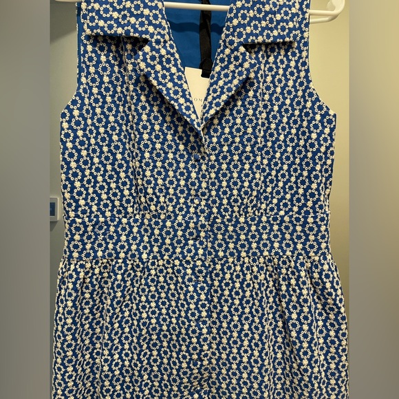 Pomander Place Blue and White Floral Dress M - Picture 3 of 12